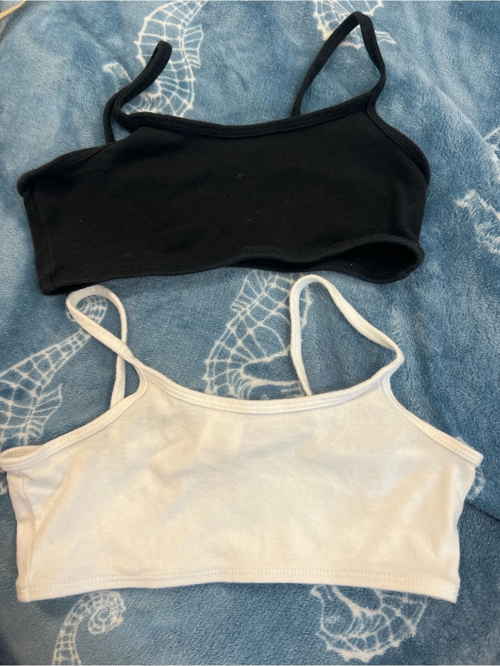City Threads Black and White Cotton Bras size 14